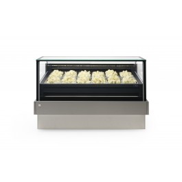 VETRINA REFRIGERATA PER GELATO L1200 mod MILIA (SENZA PANNELLATURA)