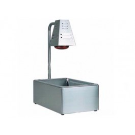 HOT STAINLESS STEEL CONTAINER FOR FRIED WITH INFRARED LAMP
