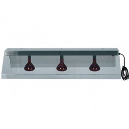 HANGING STAINLESS STEEL FRAME WITH 2 INFRARED LAMPS