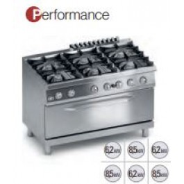 6 BURNERS GAS COOKER + GAS OVEN SERIES 700 PERFORMANCE K7GCUP15FFM