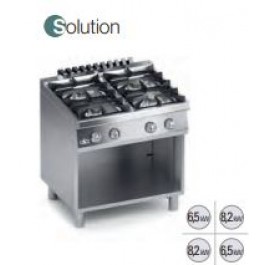 GAS KITCHEN 4 FIRES OPEN COMPARTMENT SERIES 70 SOLUTION