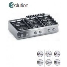 GAS BENCH KITCHEN 6 FIRES SERIES 70 SOLUTION