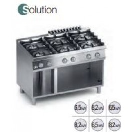 GAS KITCHEN 6 FIRES OPEN COMPARTMENT SERIES 70 SOLUTION