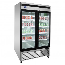 FREEZER BT 1400lt CON DOPPIA PORTA IN VETRO mod MCF8703-GR