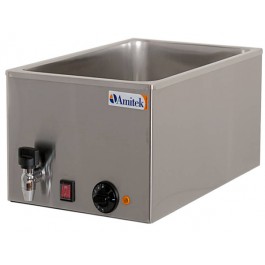 BAIN MARIE GN 1/1 DEPTH 21 CM MOD. BM121R TEMPERATURE 0-90 ° C WITH DRAIN TAP