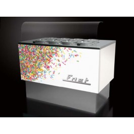 ICE CREAM POZZETTO COUNTER MOD. FAST 6 HOLE 110 CM