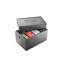ISOTHERMAL CONTAINER FOR ICE CREAM TUBS WITH COVER