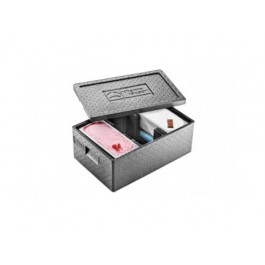 ISOTHERMAL CONTAINER FOR ICE CREAM BOWLS WITH DIVIDER