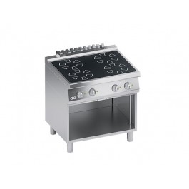 INDUCTION KITCHEN 4 PLATES WITH OPEN COMPARTMENT SERIES 70
