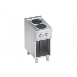 ELECTRIC KITCHEN 2 ROUND PLATES WITH OPEN COMPARTMENT SERIES 70 PERFORMANCE