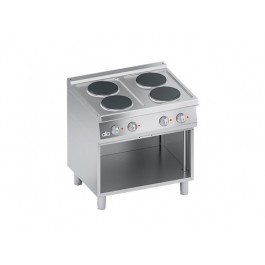 ELECTRIC KITCHEN 4 ROUND PLATES WITH OPEN COMPARTMENT SERIES 70 PERFORMANCE