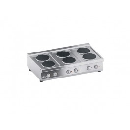 ELECTRIC BENCH KITCHEN 6 ROUND PLATES SERIES 70 PERFORMANCE