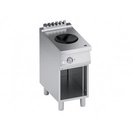 WOK INDUCTION KITCHEN WITH OPEN COMPARTMENT SERIES 70