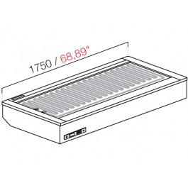 DROP IN RECESSED FAN COOL / DRY HEAT WITHOUT GLASS AND WITHOUT PANEL MOD. L175 DIM. W175XD82.2XH54.5