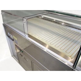 PASTRY COUNTER WINDOW DROP IN HOT DRY WITH GLASS CLOSED CASTEL WITHOUT PANELS W92XD81,5XH120