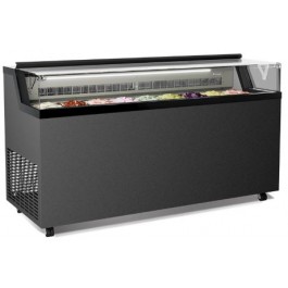 VETRINA PER GELATO MANTECATO, SU STECCO E PASTICCERIA MOD. FLAT 9
