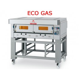 PIZZA GAS MODULAR OVEN ECO GAS EGA / I (STEEL) WITH REFRACTORY COOKING PLANE 1 ROOM W61XD64XH15