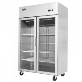 ARMADIO TN 1400 Lt DOPPIA PORTA IN VETRO MODELLO MCF8605-GR