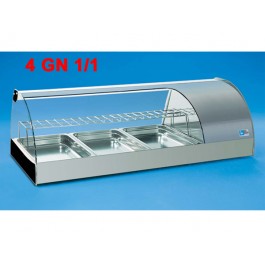 REFRIGERATED SHOWCASE MOD. GRANSUSHI 4 GN 1/1 WITH LIGHT PROTECTED
