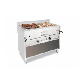 GAS GRID LAVASTONE WITH OPEN DOOR L-120 MOB