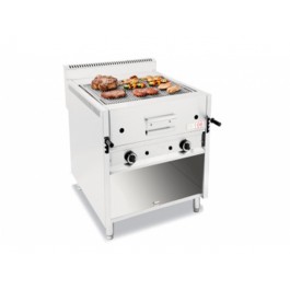 GAS GRID LAVASTONE WITH OPEN DOOR L-80/900 MOB