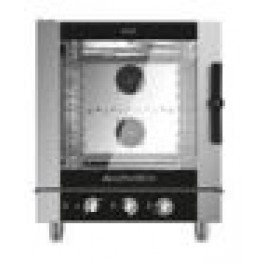 FORNO COMBINATO A VAPORE DIRETTO A GAS 7 TEGLIE GN 1/1 MOD. ICON ICGM071E CON COMANDI ELETTROMECCANICI