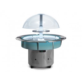REFRIGERATED EXHIBITOR DA BUFFET MOD.ISOLA ARCOBALENO WITH SHELVES