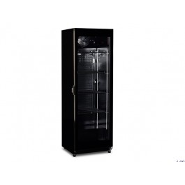 GLASS DOOR REFRIGERATOR MOD. KRYO 42 EVO BLACK TEMP. +2°/+8° C
