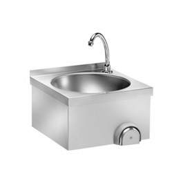 WALL HAND WASHER WITH KNEE COMMAND WITHOUT SPLASH GUARD RAISED