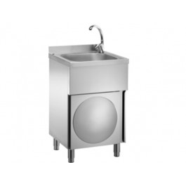 HANDWASHER WITH DOORS AND MIXER WITH HOT / COLD WATER