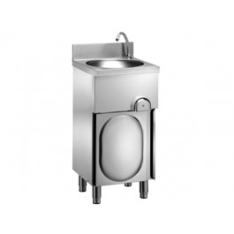HANDWASHER WITH DOORS AND KNEE CONTROL