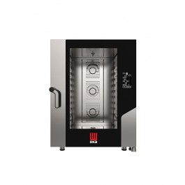 FORNO ELETTRICO COMBINATO CONVEZIONE VAPORE 10 TEGLIE 600 X 400 MM CON BLACK MASK mod. MKF1064 BM