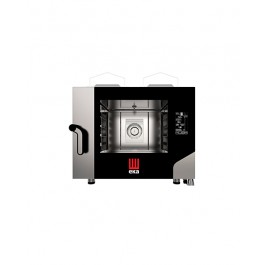 FORNO A GAS COMBINATO CONVEZIONE VAPORE 4 TEGLIE 600 X 400 MM CON PANNELLO DIGITALE TOUCH CON TECNOLOGIA BLACK MASK mod. MKF464 G BM