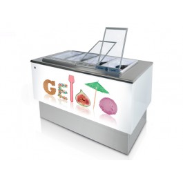 POZZETTO COUNTER ICE FAN MOD. FAST PANORAMA 8 HOLES TO 130 CM