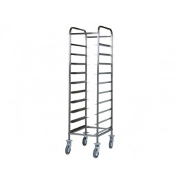 SINGLE STAINLESS STEEL TRAY-HOLDER CART