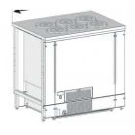 BANCO A POZZETTO GELATO VENTILATO SENZA RISERVA 6 FORI NEW ERA