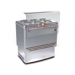 ICE CREAM POZZETTO SHOWCASE MOD. DOLCE VITA 6 LUXE STATIC WITH MOTORVENTILATOR