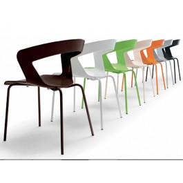 CHAIR MOD. IBIS INDOOR CHROMIUM-PLATED FRAME