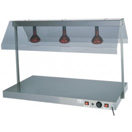 HOT STAINLESS STEEL PLAN WITH 2 INFRARED LAMP W 45