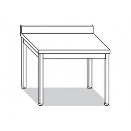 TABLE ON LEGS WITH RAISED W80XD60XH85