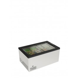 GLAZED ISLAND WITH LEVEL SLIDING GLASS mod. OASI 150 AW