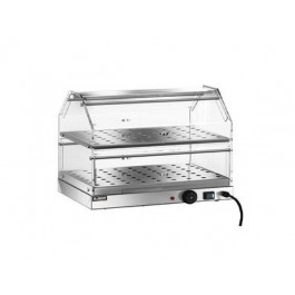 HEATED SHOWCASE 2 STAINLESS STEEL SHELVES TEMPERATURE 30/90 ° C