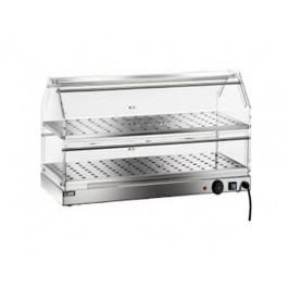 HEATED SHOWCASE 2 STAINLESS STEEL SHELVES TEMPERATURE 30/90 ° C