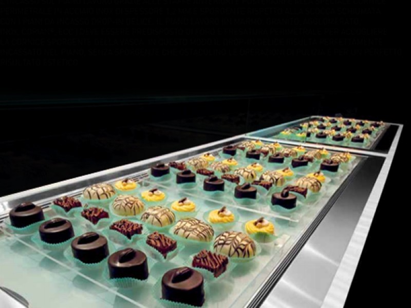 PASTRY COUNTER WINDOW DROP IN COOL VENTILATED WITHOUT GLASS WITHOUT PANELS W212XD81,5XH95
