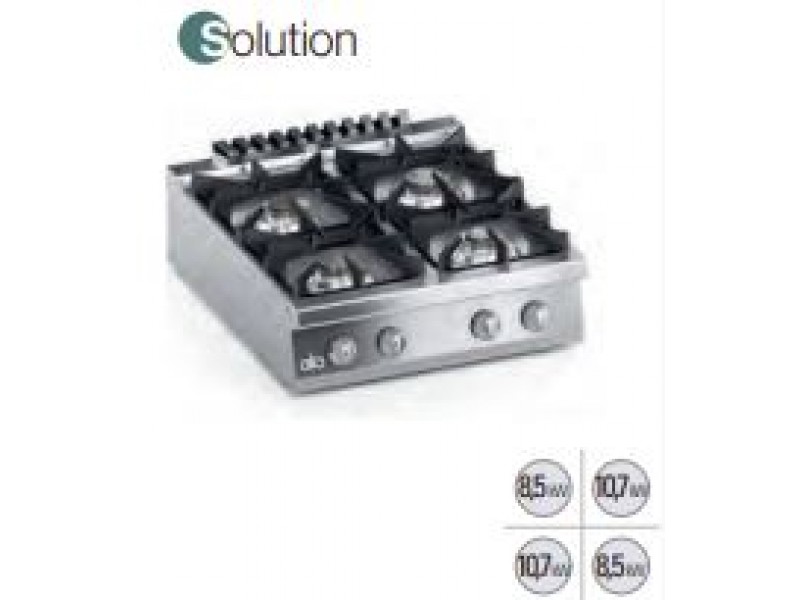 GAS KITCHEN 4 BURNERS BENCH SERIES 90 SOLUTION
