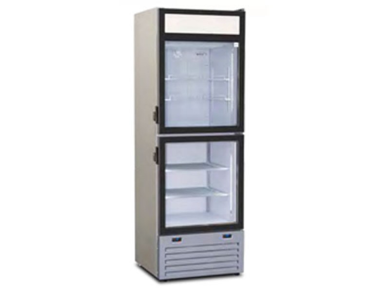 COMBINED REFRIGERATED CABINET WITH GLASS DOOR MOD TWIN 40