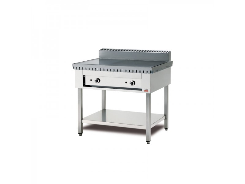 GAS PIADA COOKER WITH BASE FOR 6 PIADINE STAINLESS STEEL