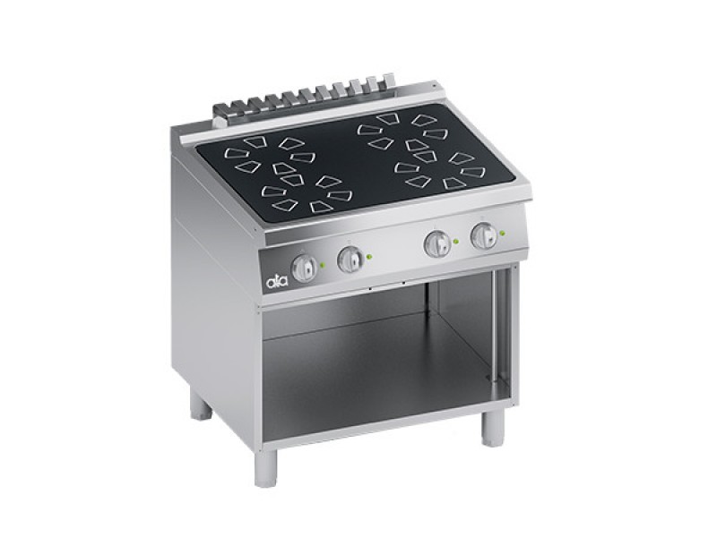 INDUCTION KITCHEN 4 PLATES WITH OPEN COMPARTMENT SERIES 70