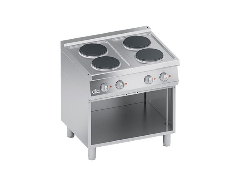 ELECTRIC KITCHEN 4 ROUND PLATES WITH OPEN COMPARTMENT SERIES 70 PERFORMANCE