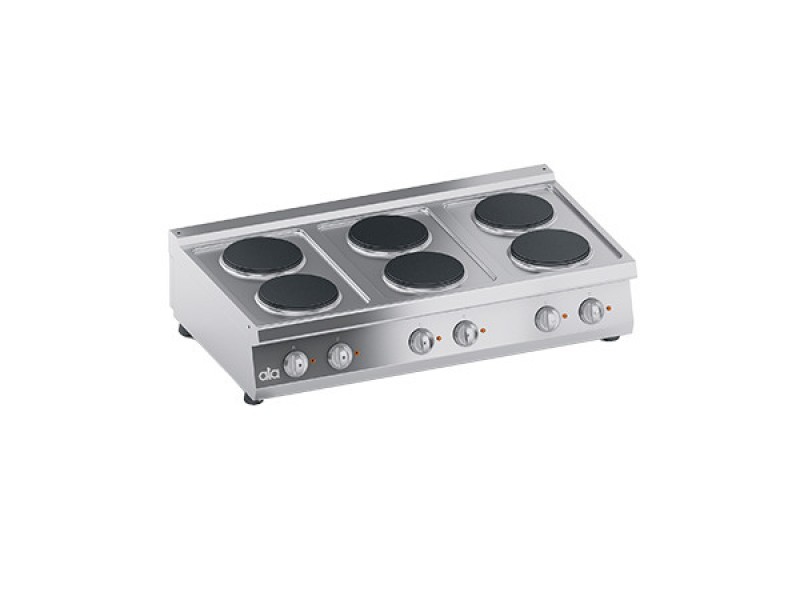 ELECTRIC BENCH KITCHEN 6 ROUND PLATES SERIES 70 PERFORMANCE